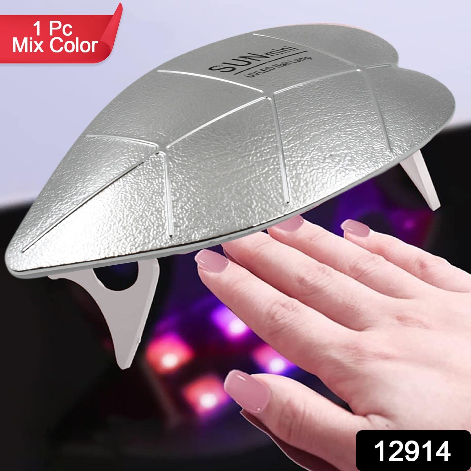 12914 Mini Nail Lamp 6w 6 Led UV Nail Dryer with USB Cable for Gel Nail Polish Nail Art Tools for Starters Home DIY Professionals Salon Manicure (1 Pc) 12914 Mini Nail Lamp 6w 6 Led UV Nail Dryer with USB Cable for Gel Nail Polish Nail Art Tools for Starters Home DIY Professionals Salon Manicure (1 Pc)